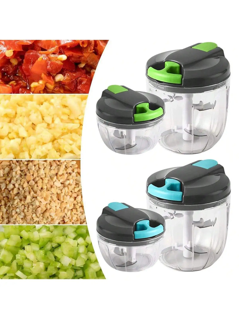1PC 520/900ml Succulent Meat Grinder, Garlic Chopper, Onion Chopper, Vegetable Chopper, Rotating Kitchen Cooking Accessories