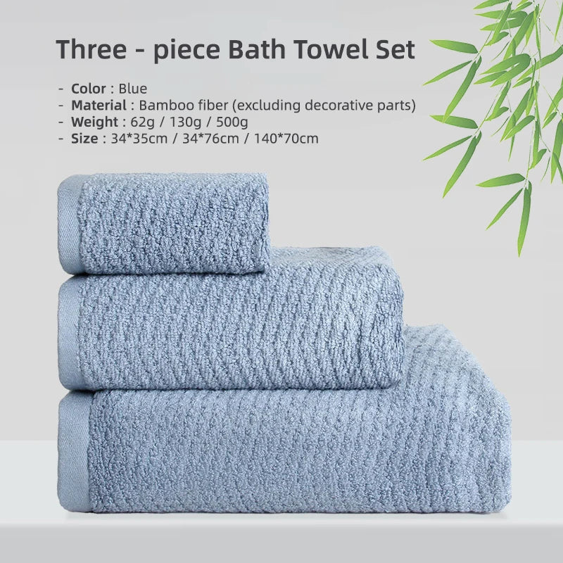 Bamboo Fiber Towels Sets Home Bath Towels for Adults Face Towel Thick Absorbent Luxury Bathroom Towels Hand Towels Quick Drying