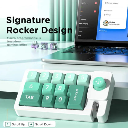 Dual Switch Gaming Keyboard Rgb Gaming Keyboard with Hot-swappable Mechanical Programmable Macros Joystick Ideal for Gamers
