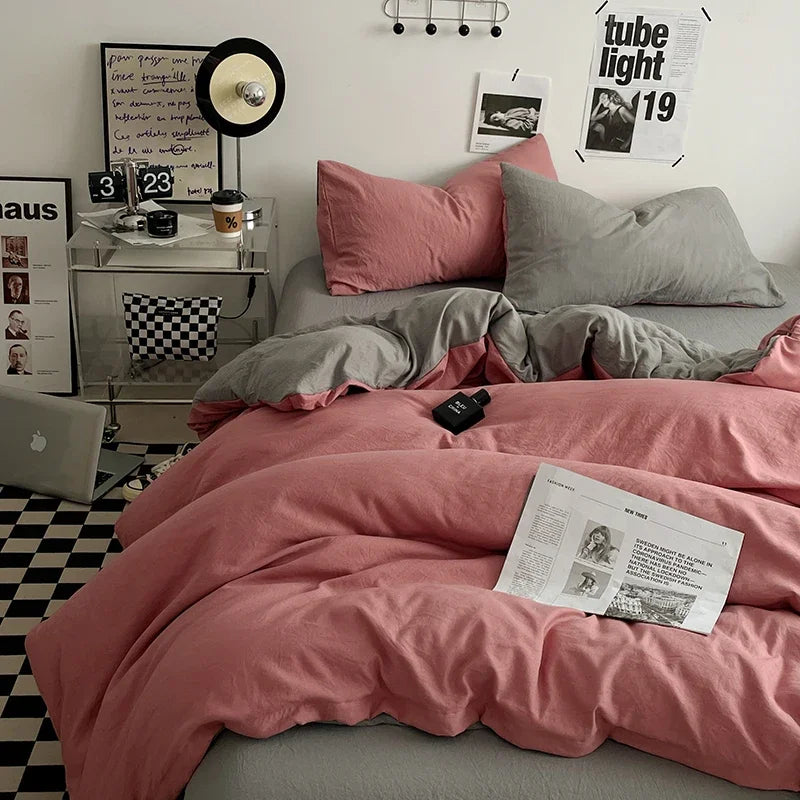 Bedding Comforter sets Duvet Cover bedsheets set with pillowcase Bedding Linens Set for Queen/King Bed edredones de cama