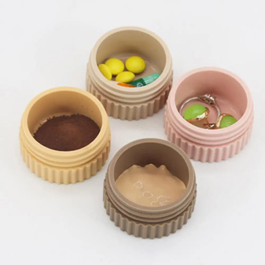 Storage Box Refillable Bottle Cosmetic Pill Jewelry Packaging Box Multi-purpose Mini Silicone Storage Case Travel