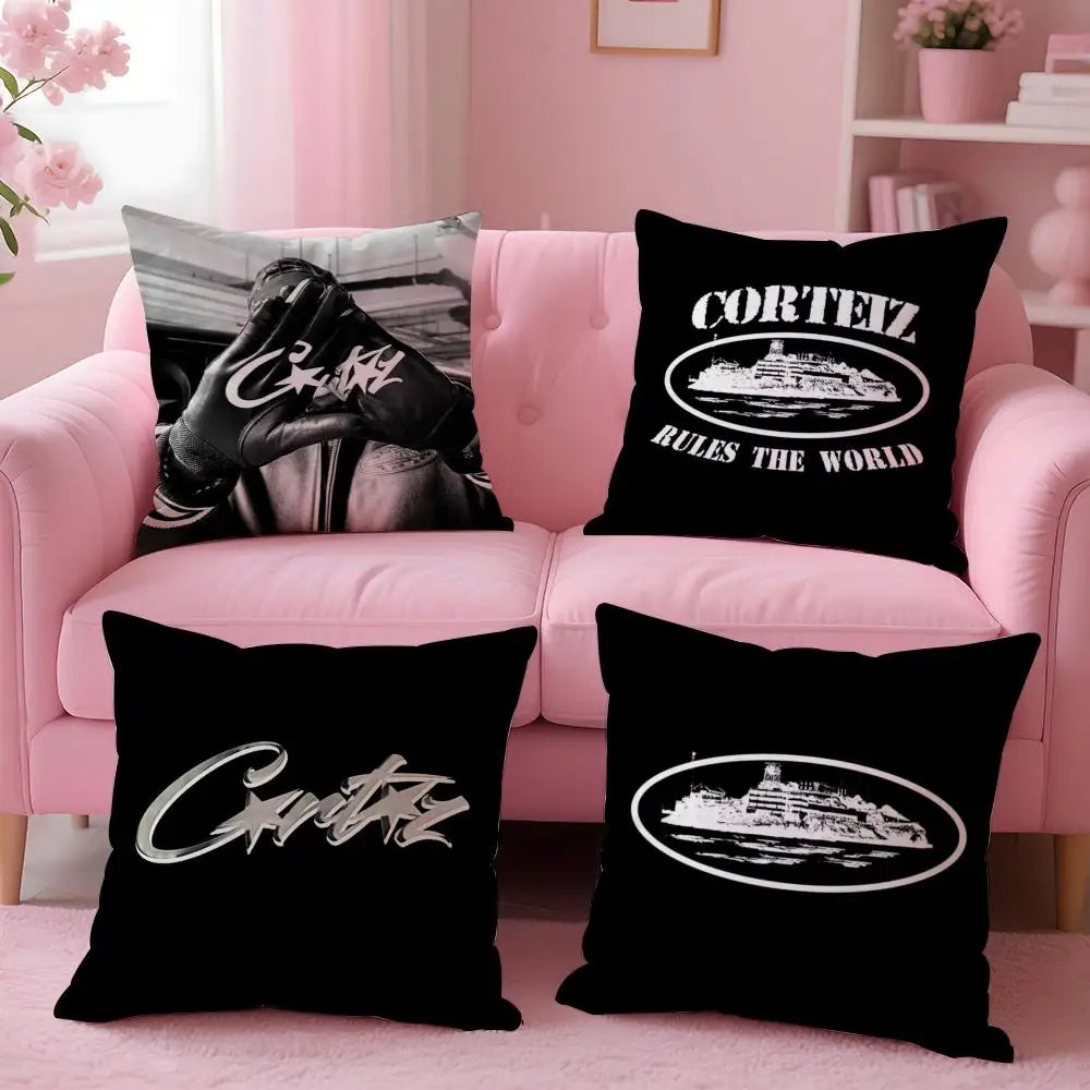 Fashion Brand C-CorteizS Cushion Cover Comfortable Reversible Pillow Cover Ideal for Car Sofa Bedroom & Beyond