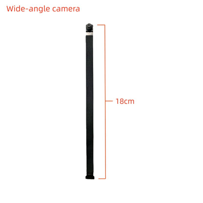 Miniature camera accessories, including standard camera, night vision camera, and wide-angle lenses camera.