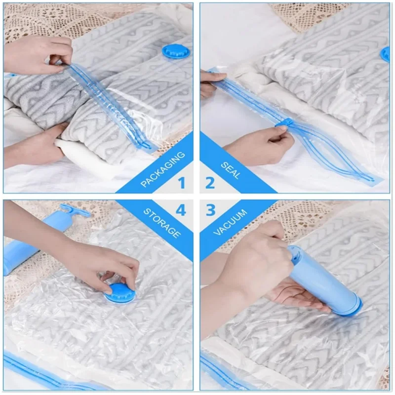 Vacuum Storage Bags,Vacuum Bag Packaging Saves Space,For Bedding Clothes Travel Storage Bedroom Storage Bagsabkw