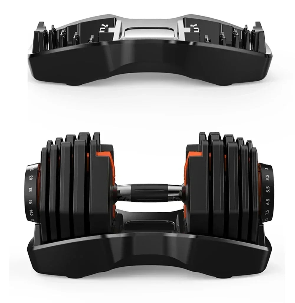 VEVOR Adjustable Dumbbell 24/40KG 52.5/90LBS Fitness Equipment Training Arm Muscles Dumbbell SET Adjustable Home Trainning