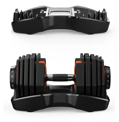 VEVOR Adjustable Dumbbell 24/40KG 52.5/90LBS Fitness Equipment Training Arm Muscles Dumbbell SET Adjustable Home Trainning