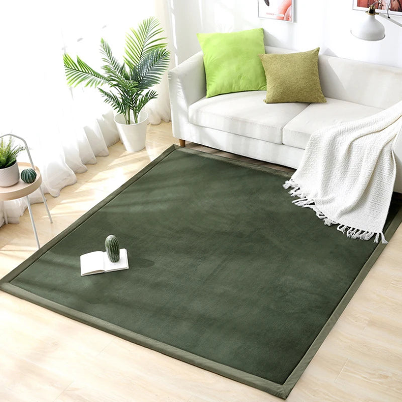 Coral fleece Tatami Mats Large Carpet Thickened Bedroom Carpet Children Climbed Playmat Home mattress Living Room Rug Floor Rugs
