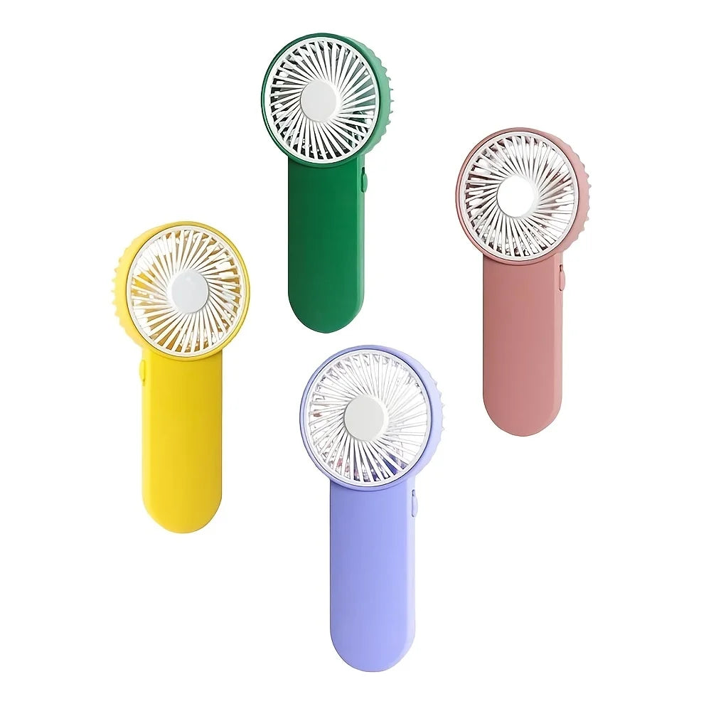 Portable Handheld Mini Fan,Powered by AA Batteries,Adjustable Single Speed, Ideal for Outdoor Use,Lightweight and Compact Design