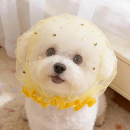 Pet Mesh Head Cover for Dogs cats Anti-Eating Stray Headgear Breathable Portable Outdoor Walking Muzzle Sleeve Pet supplies