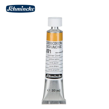 Germany Schmincke Designer Gouache Paint Tube 20ml Opaque Gouache Paint Professional Artist 48 Colors Drawing Art Supplies Cute