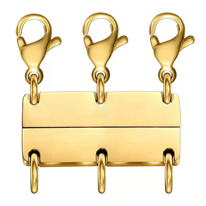 Multi Necklace Layering Clasps Magnetic Necklace Clasp Gold Silver Color Necklace Separator for Layering Necklace Making DIY