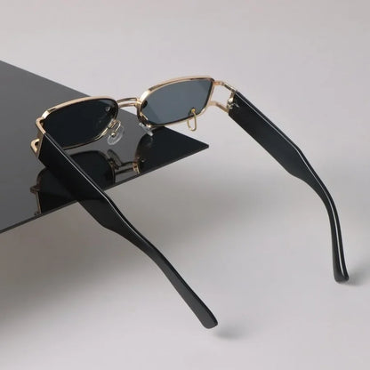Sexy Square Sunglasses Women Men Black Sun Glasses Retro Designer Eyewear Luxury Small Frame Mirror Metal Brand