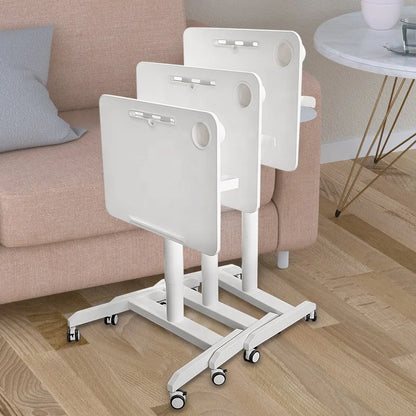 Modern Living Room Furniture Unique Sofa Side Coffee Table with Folding Desktop and Wheels