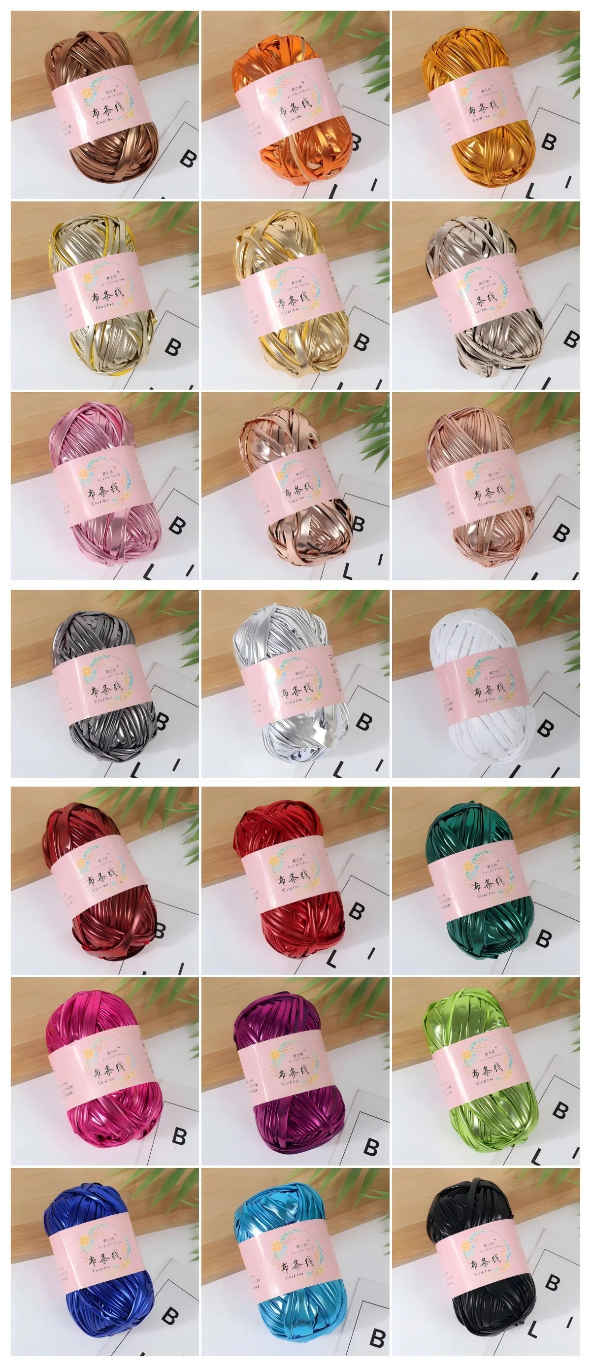 Yingzi Women's Silver Cloth Strip Crochet Clip Bag Woven Underarm Bag Clutch Large Size