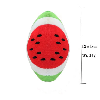 Dog Squeaky Toys Plush Animal Fruit Food Toy Durable Chew Interactive Toys Small Medium Dogs Cats Puppy Pet Supplies