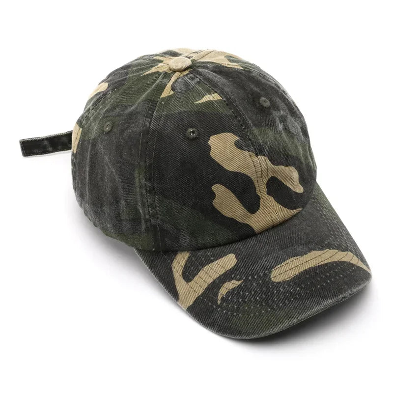 Japanese Style Street Tide Brand Soft Top Camouflage Baseball Cap Female Face Little Wild Peaked Cap
