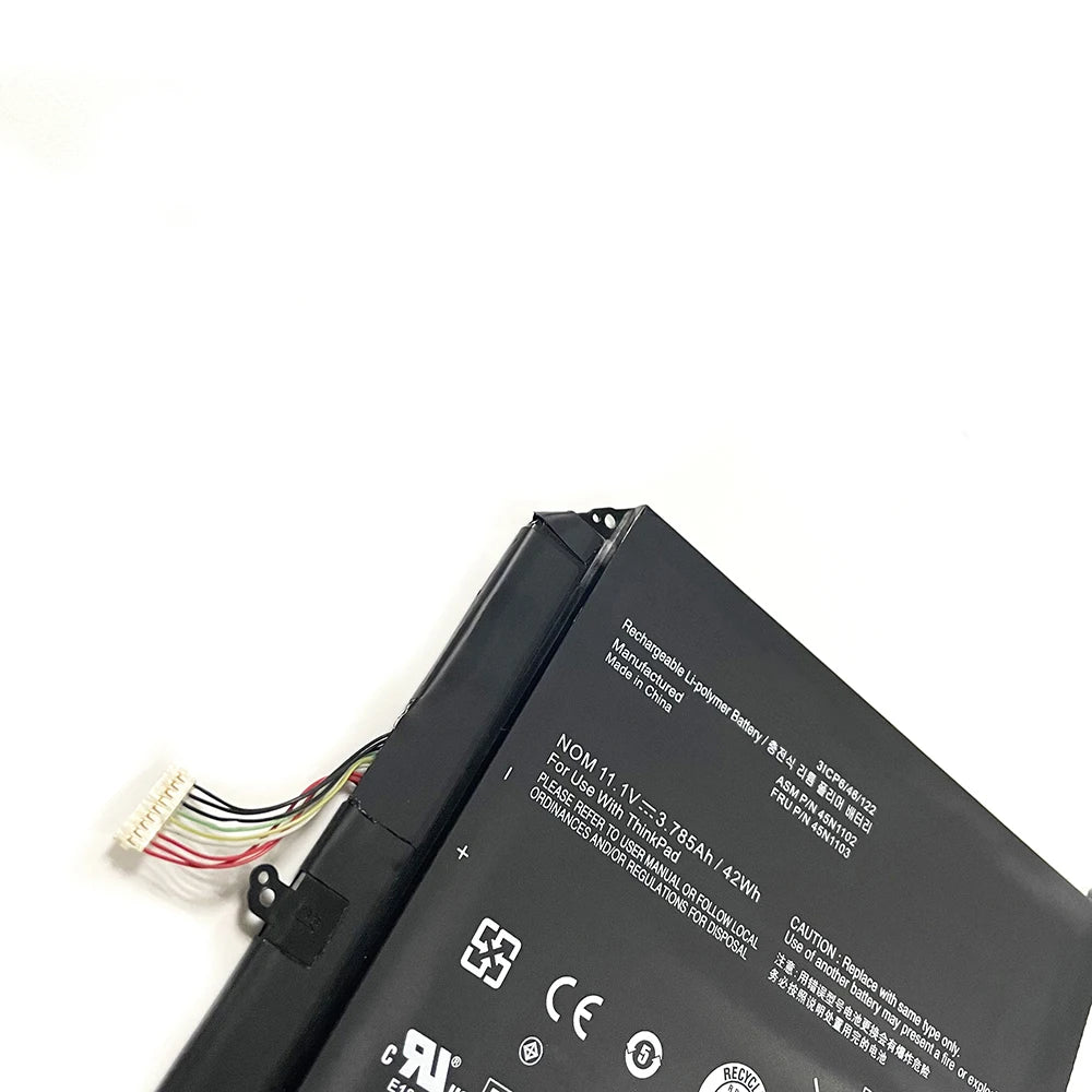 7XINbox 45N1102 45N1103 11.1V 42Wh 3650mAh Original Laptop Battery For Lenovo ThinkPad X1 Helix Built-in Battery