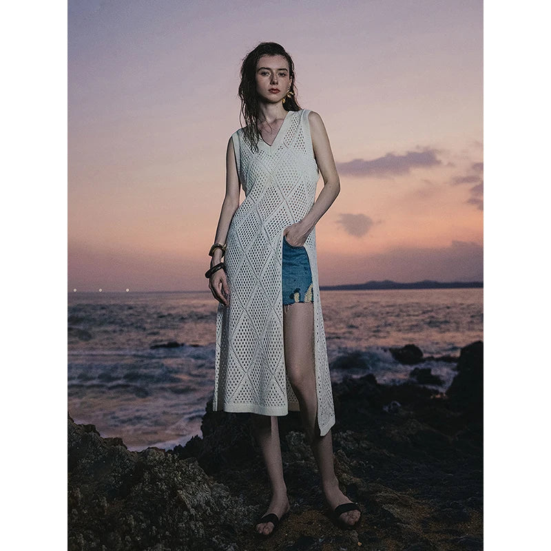 TOYOUTH Women Dress 2025 Summer New Elegant Dress 8529006