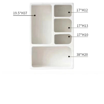Cabinet French Style Cave Entrance Living Room Cream Multi Functional Hole Display Cabinet Art Ornament furnitur accessories