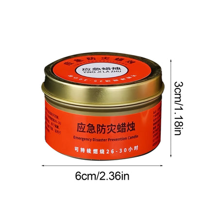 Power Outage Candles Unscented Candles with Jar 36 Hours Long Burning 3-Wick Lamp for Home Outdoor Activities Survival Fishing
