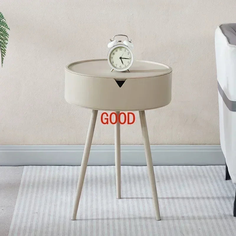 Modern Simple Bedroom Bedside Table Rental Room with Bed Side Table Storage Small Table