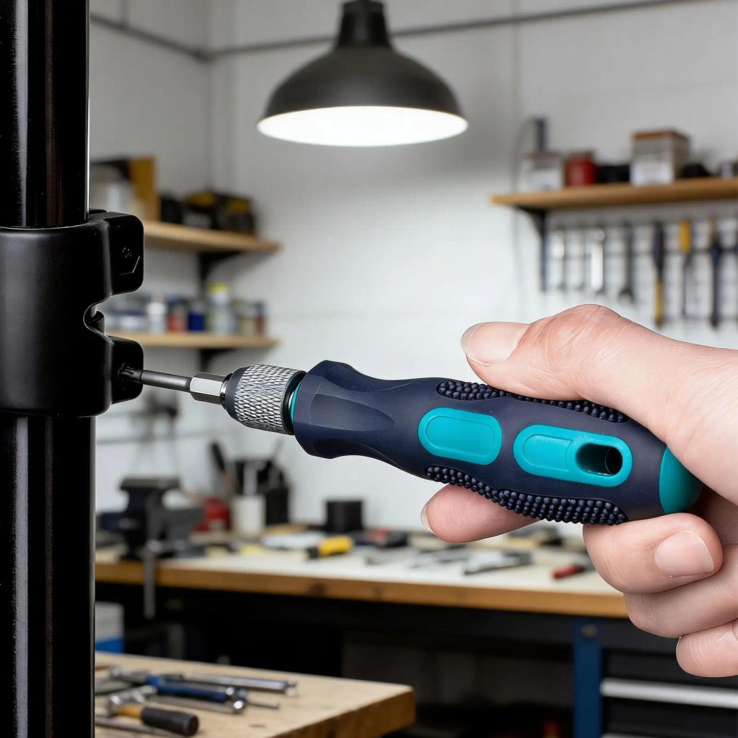 Screwdriver Bit Handle Non-Slip Quick Release Hand Tools 1/4 Inch Hex Screwdriver Handle for Household Appliances Automotive