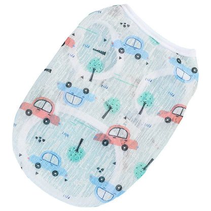 조끼Pet Clothing Original Cartoon Cute Summer Westernized Cat and Dog Clothing Thin Ventilate Sweatshirt Pet Clothing Cotton Print
