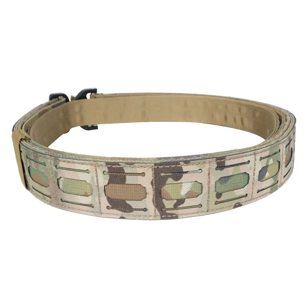 DRAGON EDGE Men's Tactical Duty Waist Belt Nylon Fabric Light Weight Belt with Quick Release Alloy Buckle