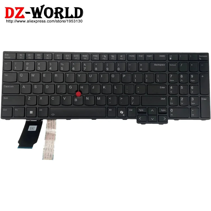 Backlit Keyboard For Lenovo Thinkpad L16 Gen1 Gen2 T16 Gen3 Gen4 P16S Gen4 P16V Gen3 Laptop 5N21M40003 5N21Q49827