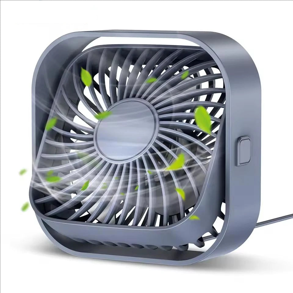 Portable Mini Fan USB Desk Fan Table Strong Airflow &Quiet Operation 3 Speed Wind 360°Rotatable Standing Fans for Room Home