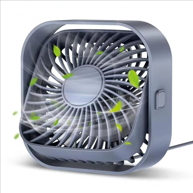 Portable Mini Fan USB Desk Fan Table Strong Airflow &Quiet Operation 3 Speed Wind 360°Rotatable Standing Fans for Room Home