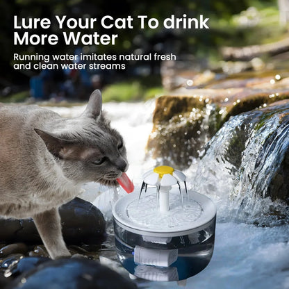 Pet Water Fountain with 4 Filters Auto Filter USB Electric Cat Drinker Bowl 1200mL Recirculate Filtring Cat Water Dispenser