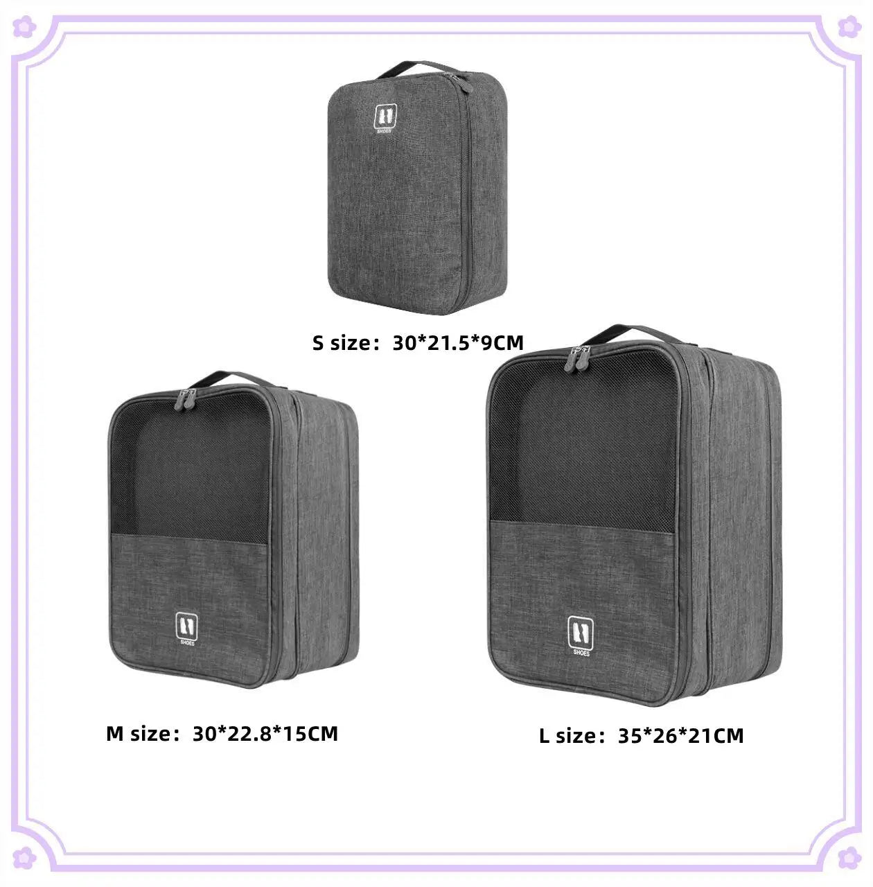 3 Layers Shoes Bag Travel Storage Box Organizer Handbags For Men Ladies Luggage Suitcases Duffle Tote Bag Travel Accessories