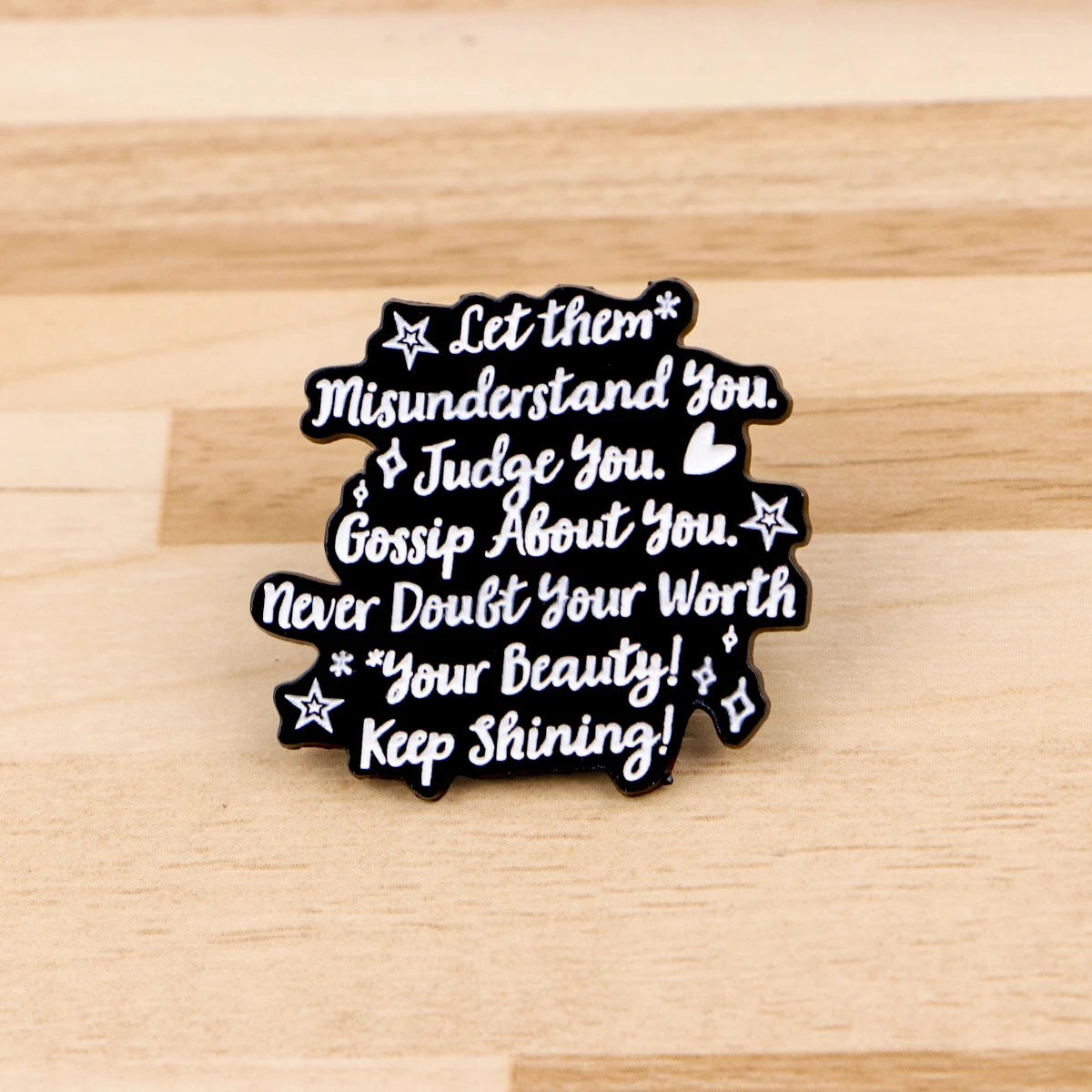 I'm NICER THAN MY FACE LOOKS Quote Enamel Pins ADHD Brooch Badge on Backpack Lapel Pin Costume Accessories Fashion Jewelry Gifts