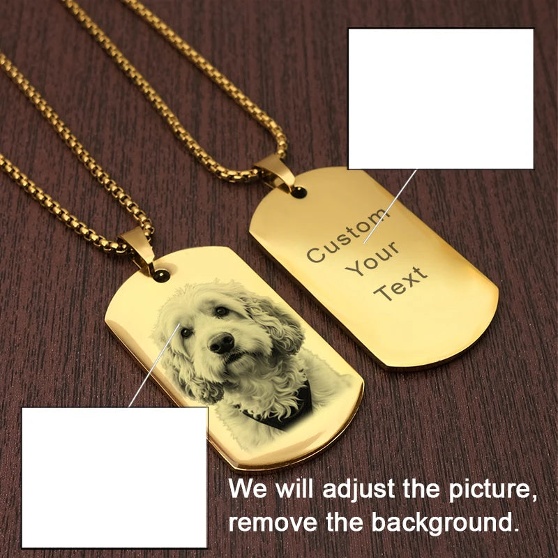 photo necklace custom stainless steel happy birthday photo necklace personalized Custom Picture Necklace picture necklace custom