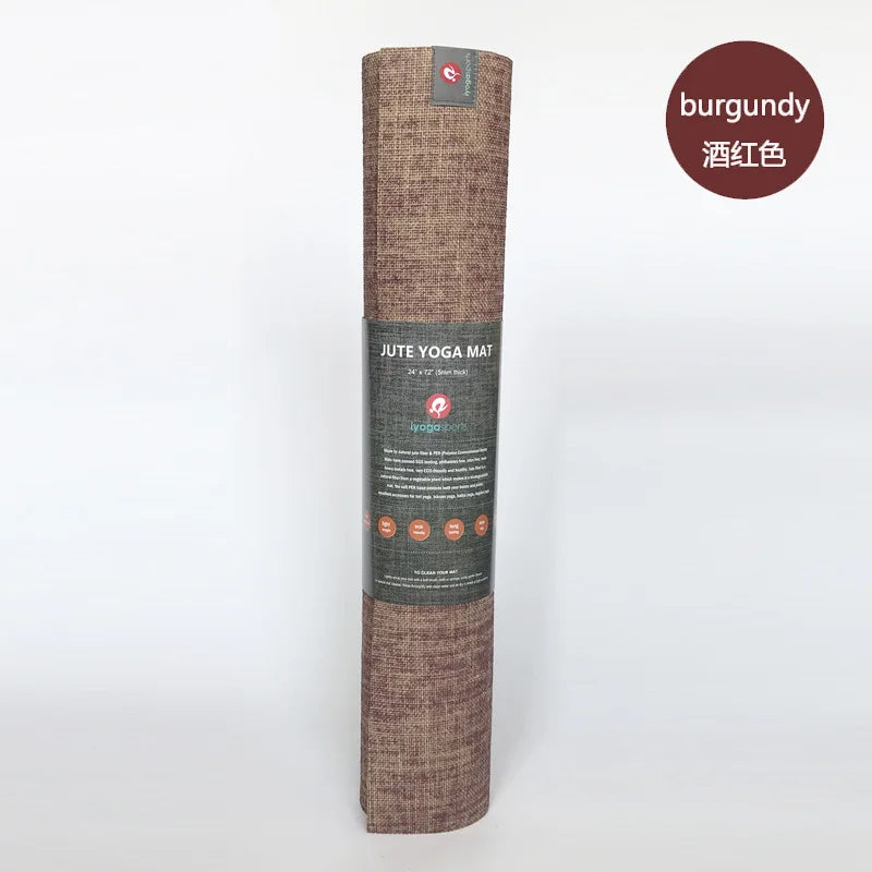 Natural jute yoga mat Eco-friendly natural jute yoga mat