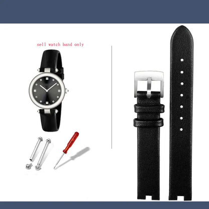 12-4mm 14-4mm Women's  Leather Watch Strap For Gucci Leather Notch Watch band YA141401 YA141505  Leather Watch Chain Wristband