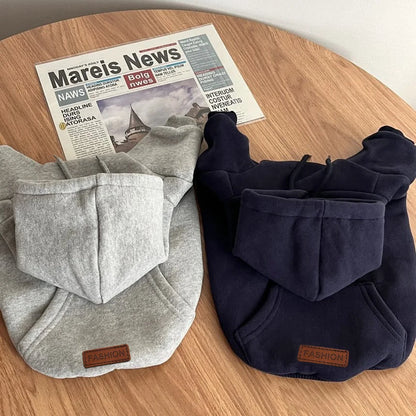 Winter Hoodie Pet Clothing Dogs Fashion Plush Dog Clothes Costume Small French Bulldog Puppy Clothing Spring Autumn Boy Mascotas