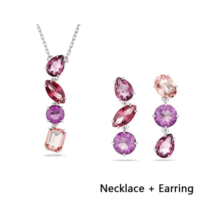 2026 High Quality Shiny Luxury Brand Fine Jewelry Sets Exquisite Fine Fashion Party Gifts for Women New Christmas Ornaments
