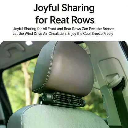 Portable Car Fan - USB Cooling Vehicle Accessory, Quiet Compact SUV Seat Fan, Adjustable Airflow Design, Efficient Proced