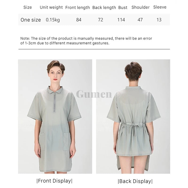 Short Sleeve Dog Grooming Clothing Summer Pet Groomer Work Clothes Waterproof Pet Shop Uniform Hair Salon Smock Hairdresser Robe