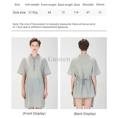 Short Sleeve Dog Grooming Clothing Summer Pet Groomer Work Clothes Waterproof Pet Shop Uniform Hair Salon Smock Hairdresser Robe