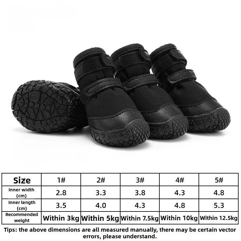 Waterproof Dog Shoes Teddy Outdoor Walk Dog Shoes Small Bichon Wear Resistant Soft Anti Slip Pet Supplies Comfort Products