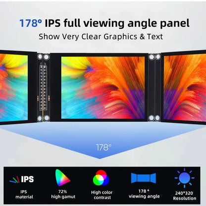 3.2inch SPI TFT LCD Screen Colorful IPS capacitive Touch Display Module ILI9341 240*320 IPS For Esp32&arduino