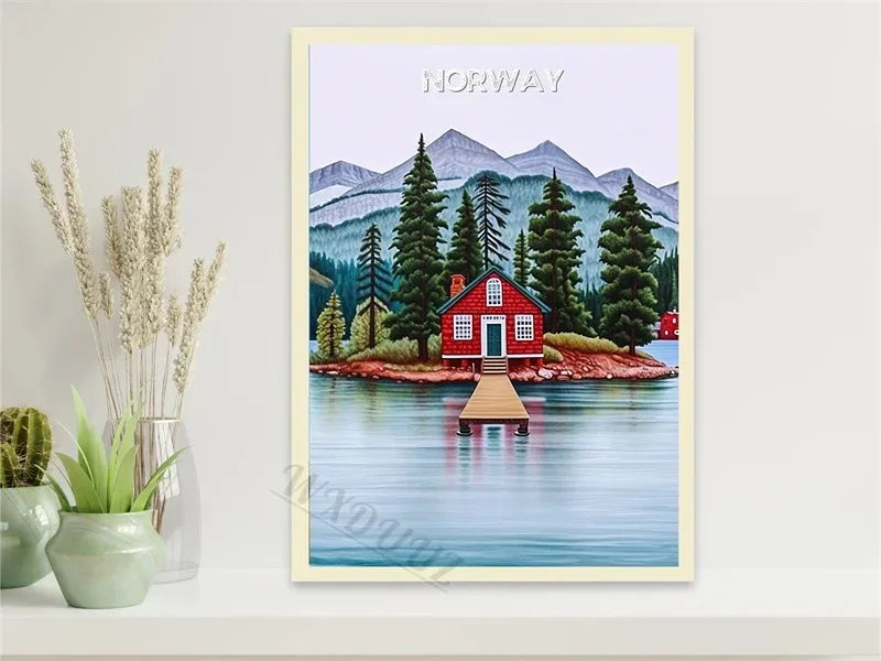 Porto Paris Nordic Retro Holiday Travel City Art Home Wall Decor Pictures Room Living Canvas Painting Print Tourism Posters Gift