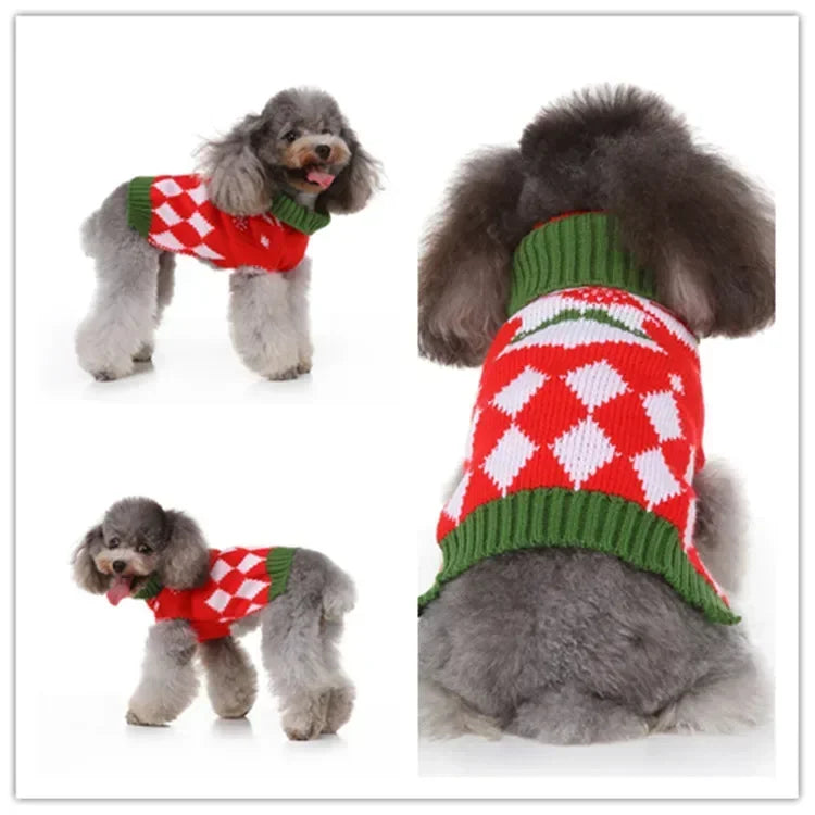 Dog Sweater, Pet Hoodie, Skull Coat, Pet Clothing, Elk Christmas Puppy Dog Clothes, Autumn Pet Clothes