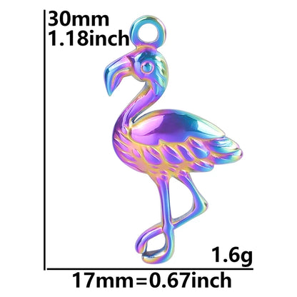 Color Brief Fashion Sense Of Design Pendant Mushroom Chain Heart-Shaped Feather Plant Rose  Marine Dolphin Pendants Diy Jewelry