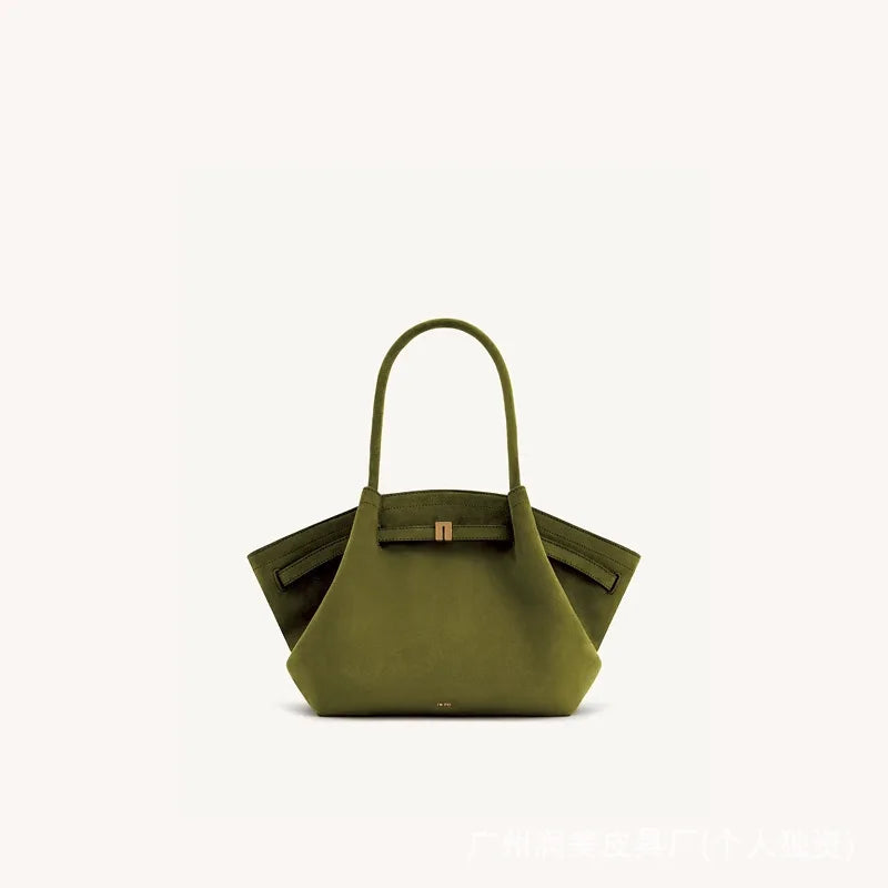 JW PEI HANA Tote Bag Dumpling Bun Small Women's Shoulder Crossbody Bag High Quality Handheld Small Bag Women'sMedium Faux Suede