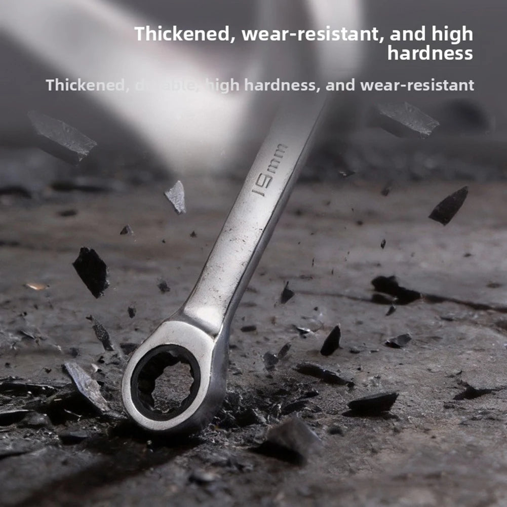 For Industrial Applications Ratchet Wrench 8mm, 10mm, 12mm, 13mm, 14mm, 16mm, 17mm, 19mm, 22mm optional Dual Head Ratchet Wrench
