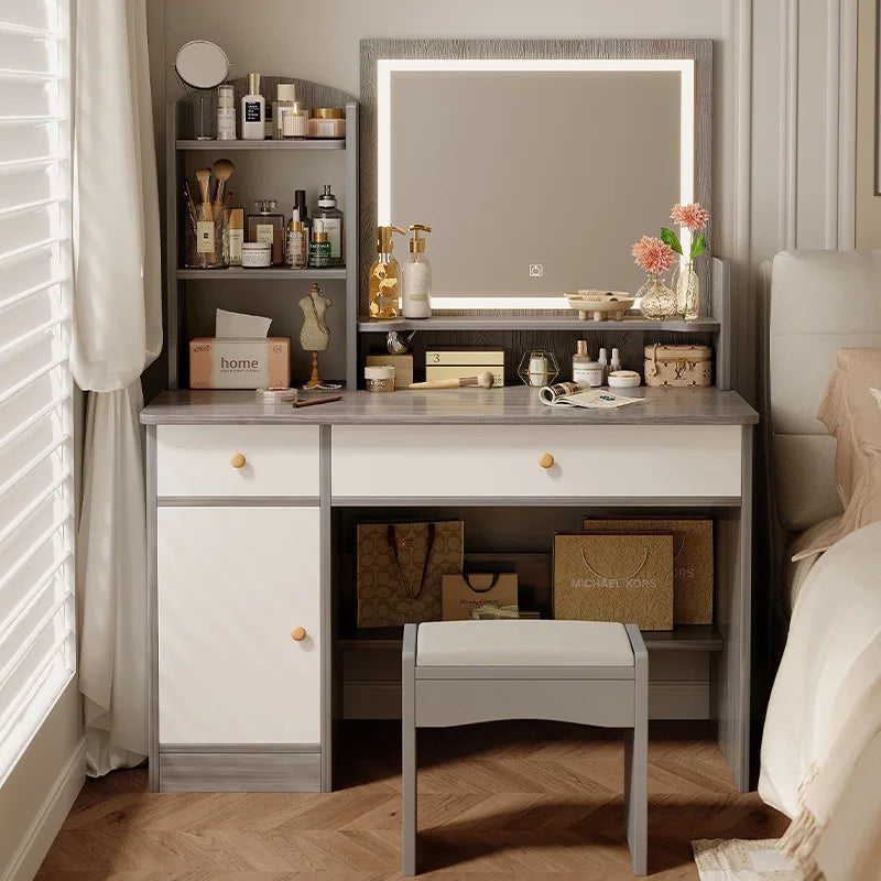 Firm Dresser, chest, integrated girls' bedroom, simple worktable with mirror, makeup table
